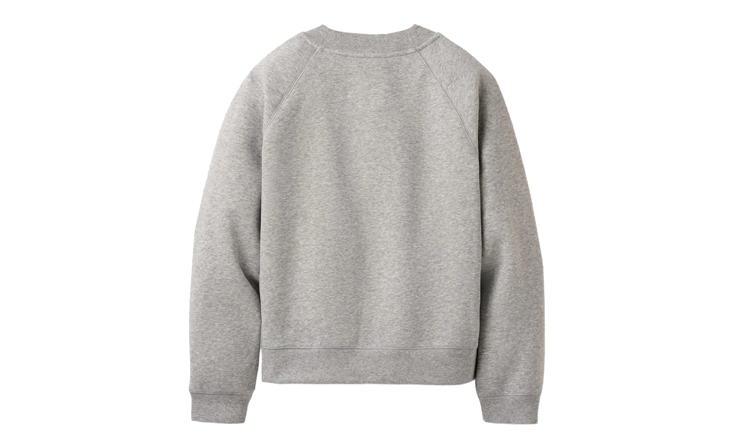 Logo Crewneck Sweatshirt WMNS "Grey Heather" 1171477 GRHE