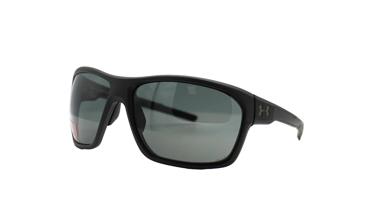 No Limits Sunglasses "Gray Polarized ANSI Z87+ - Satin Black / Black" 8630130 010108
