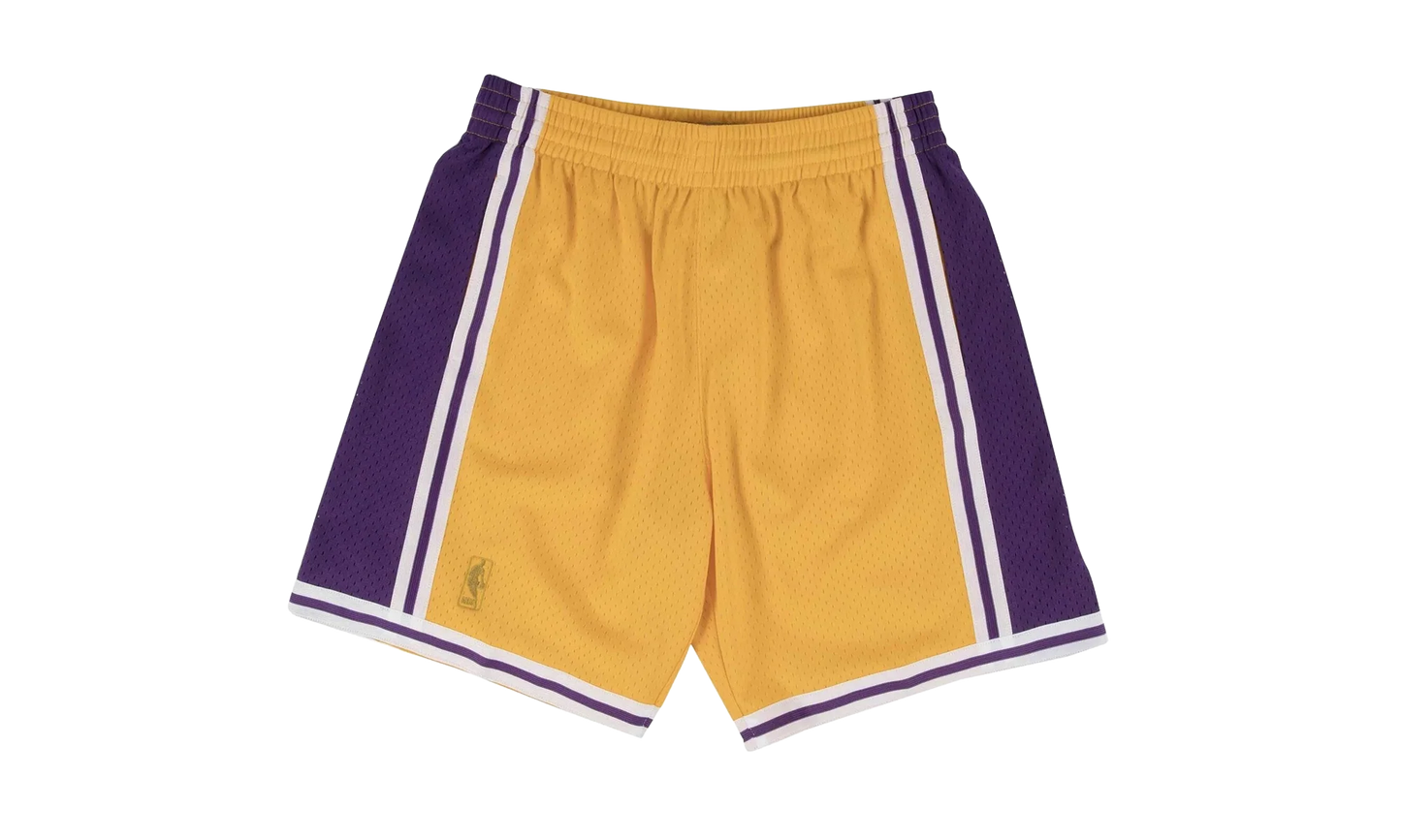 NBA Swingman Home Shorts "1996-97 Los Angeles Lakers - Light Gold" SMSHGS18236 LALLTGD96