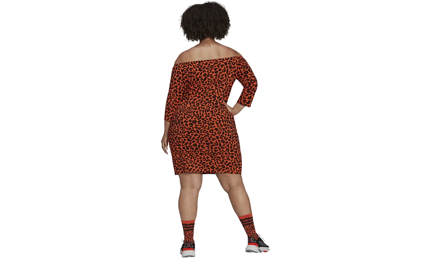 Printed Dress X Rich Mnisi Shirt "True Orange / Black" HD7156