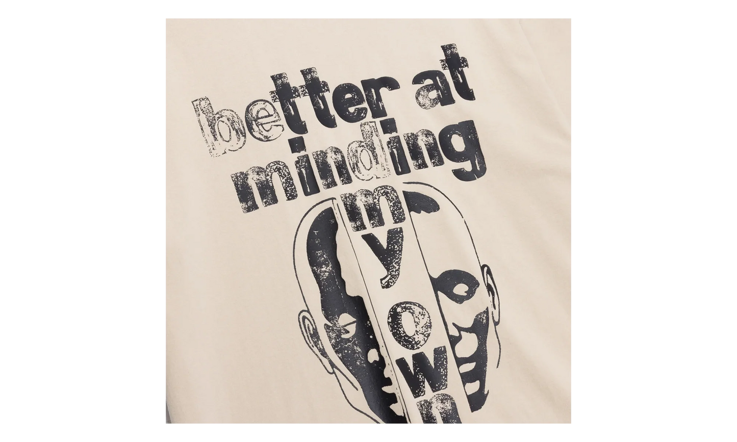Better at Minding My Own Short-Sleeve Tee "Taupe" HTG260193 TAUP