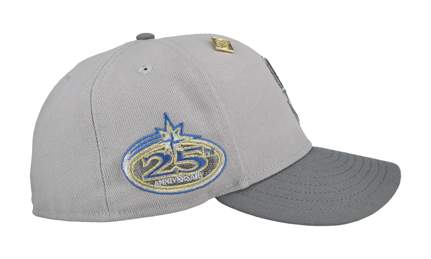 59FIFTY Seattle Mariners 25th Anniversary Fitted Hat "Grey / Ice Blue" NE372