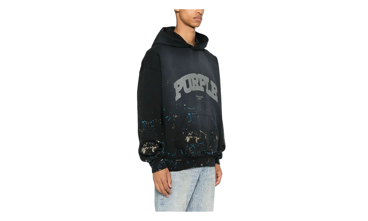 Brand Logo Print Hoodie "Black" P401 MFBS325