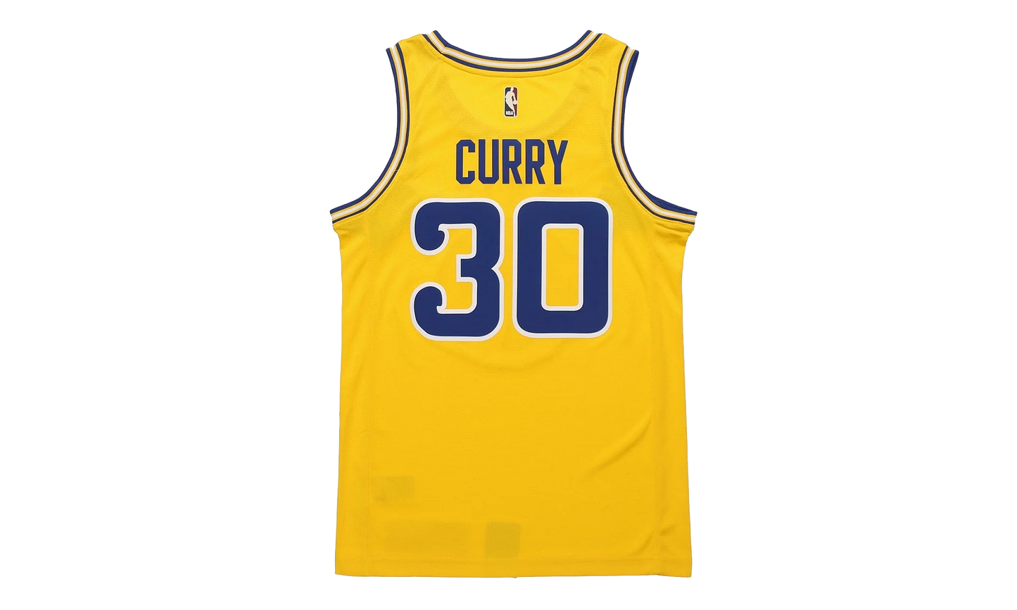 NBA GS Warriors Classic Edition Swingman Jersey Steph Curry GS "Yellow" 9Z2B7B1AW CURRY