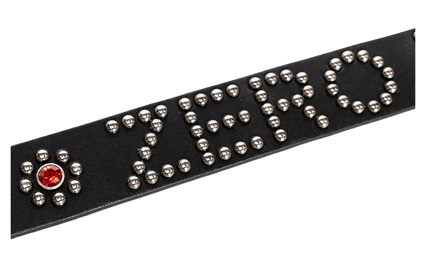 Studded Belt "Zero - Black" P26SPZ017 BLK