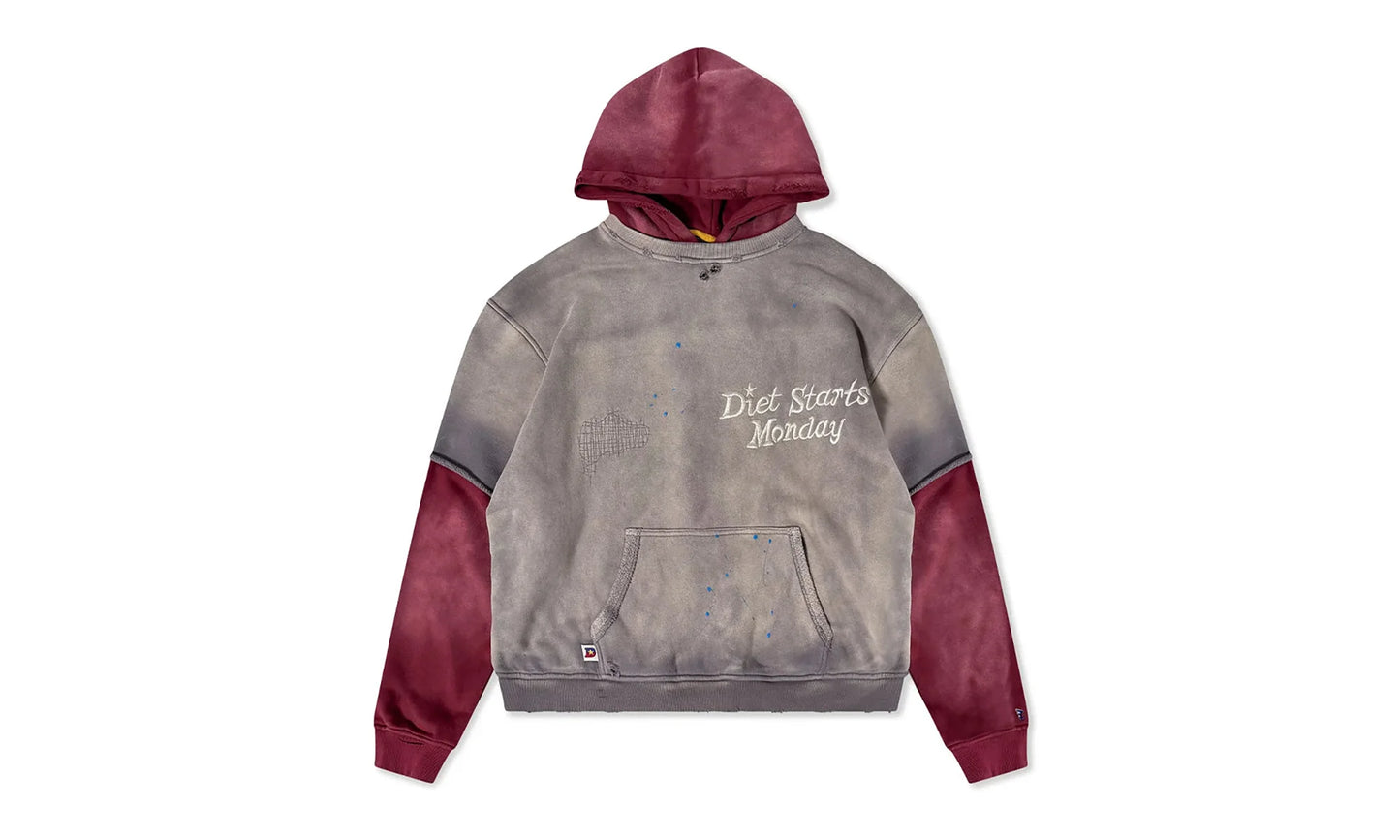 Double Layer Pullover Hoodie "Washed Black" DSM HOL2501 022