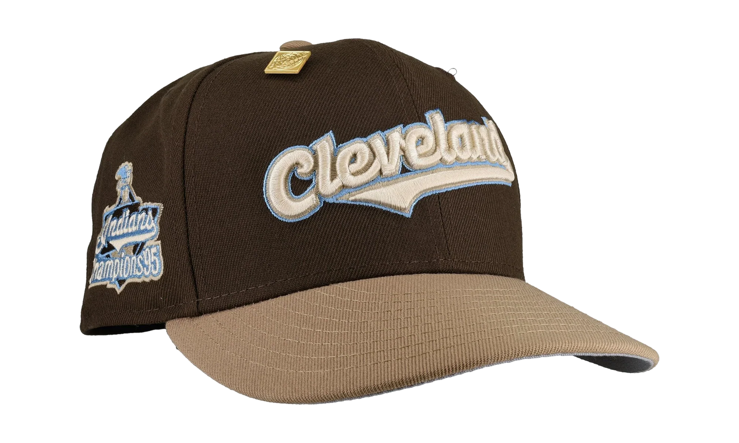 59FIFTY Cleveland Indians 1995 Champions Fitted Hat "Walnut / Tan" 123451300785