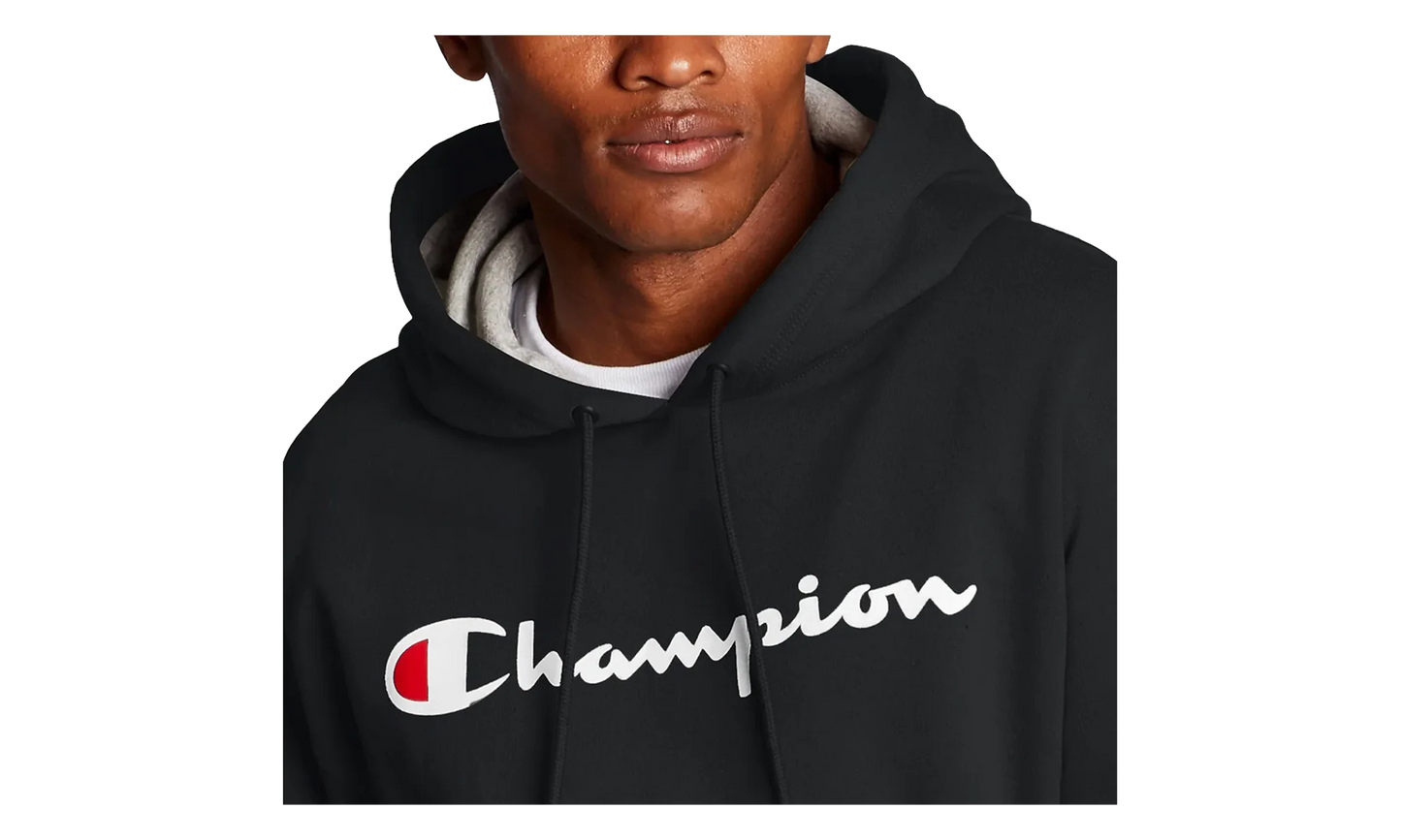 Powerblend Fleece Hoodie Script Logo "Black" GF89H Y06794BKC