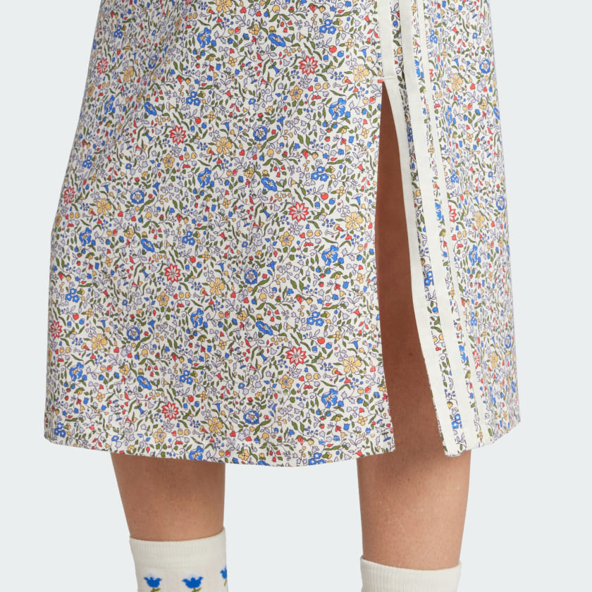 Women's adidas adidas Originals x Liberty London Bodycon 3-Stripes Maxi Dress