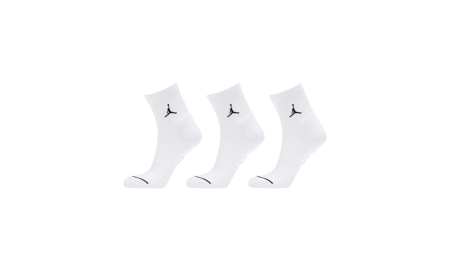 Everyday Ankle Socks "White / Black - (3 Pairs)" DX9655 100