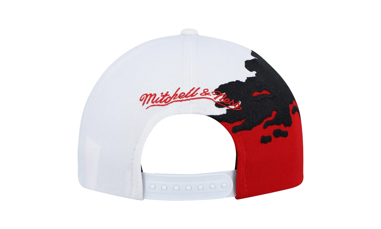 NCAA Paintbrush Snapback Cap "Ohio State Buckeyes - White / Red" HHSS3302 OSTYYPPPWHRD