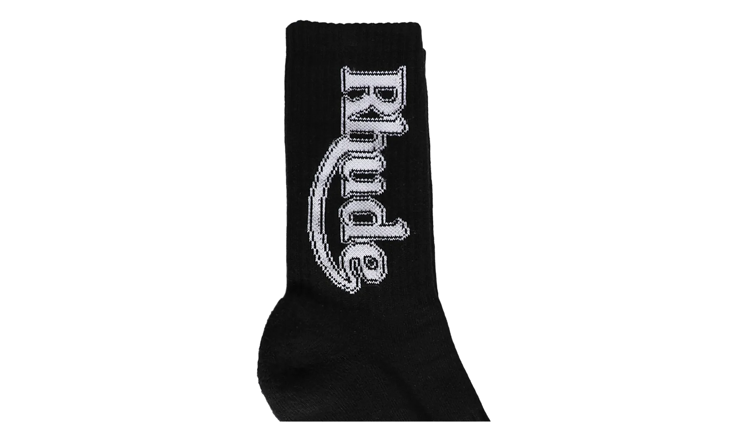 Vertical Race Track Sock "Black / White" RHFW25SO05750 3028
