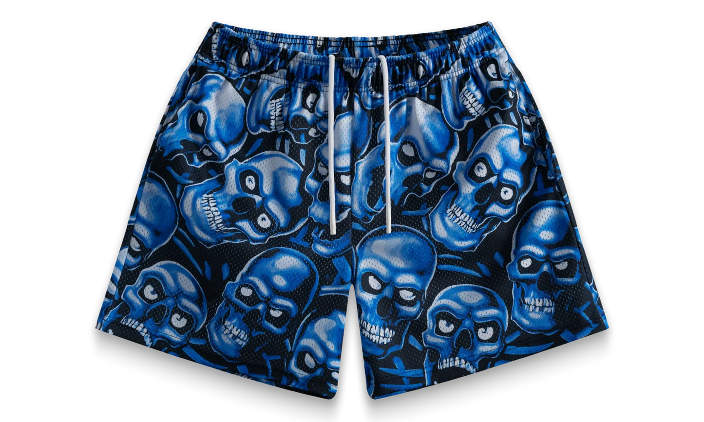 Skully Shorts "Blue" BS115