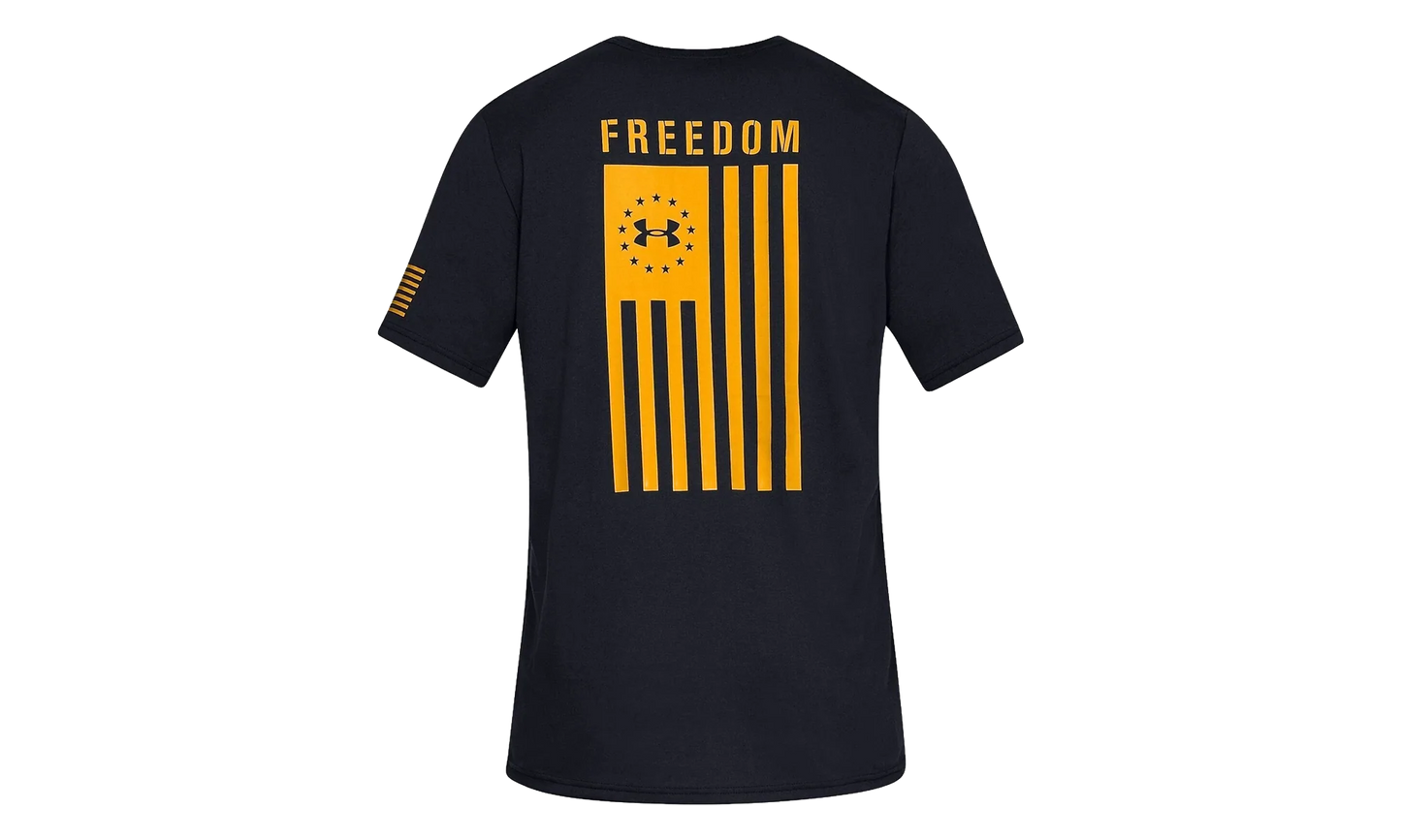 Freedom Flag T-Shirt "Black / Steeltown Gold" 1333350 003