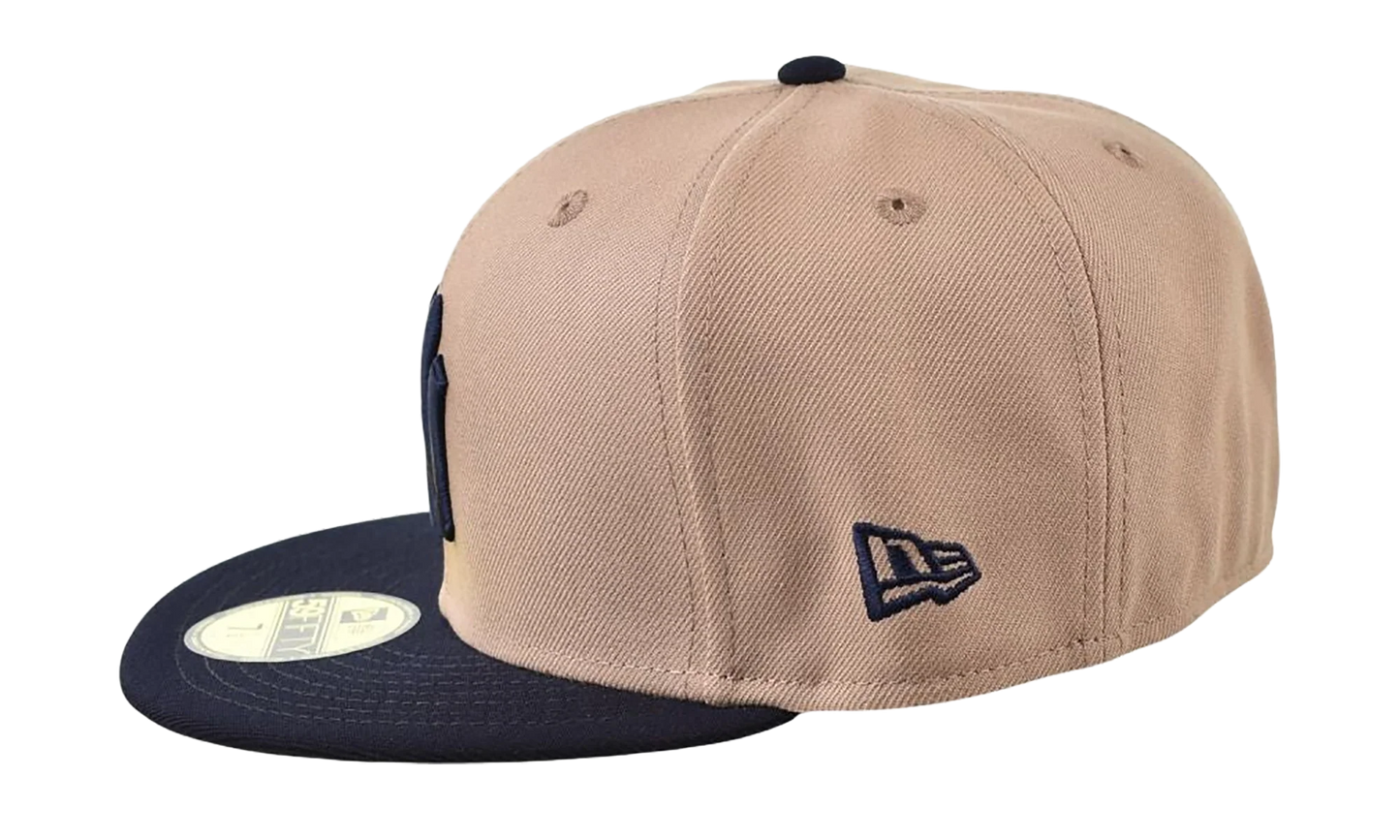59FIFTY New York Yankees Evergreen Fitted Hat "Beige / Navy" 60551336
