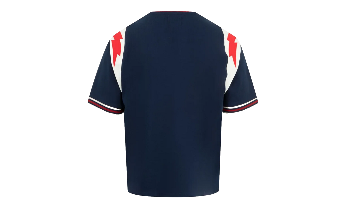 Lighting Ringer Tee "Navy / Off White / Red" RHPF24TT190122309
