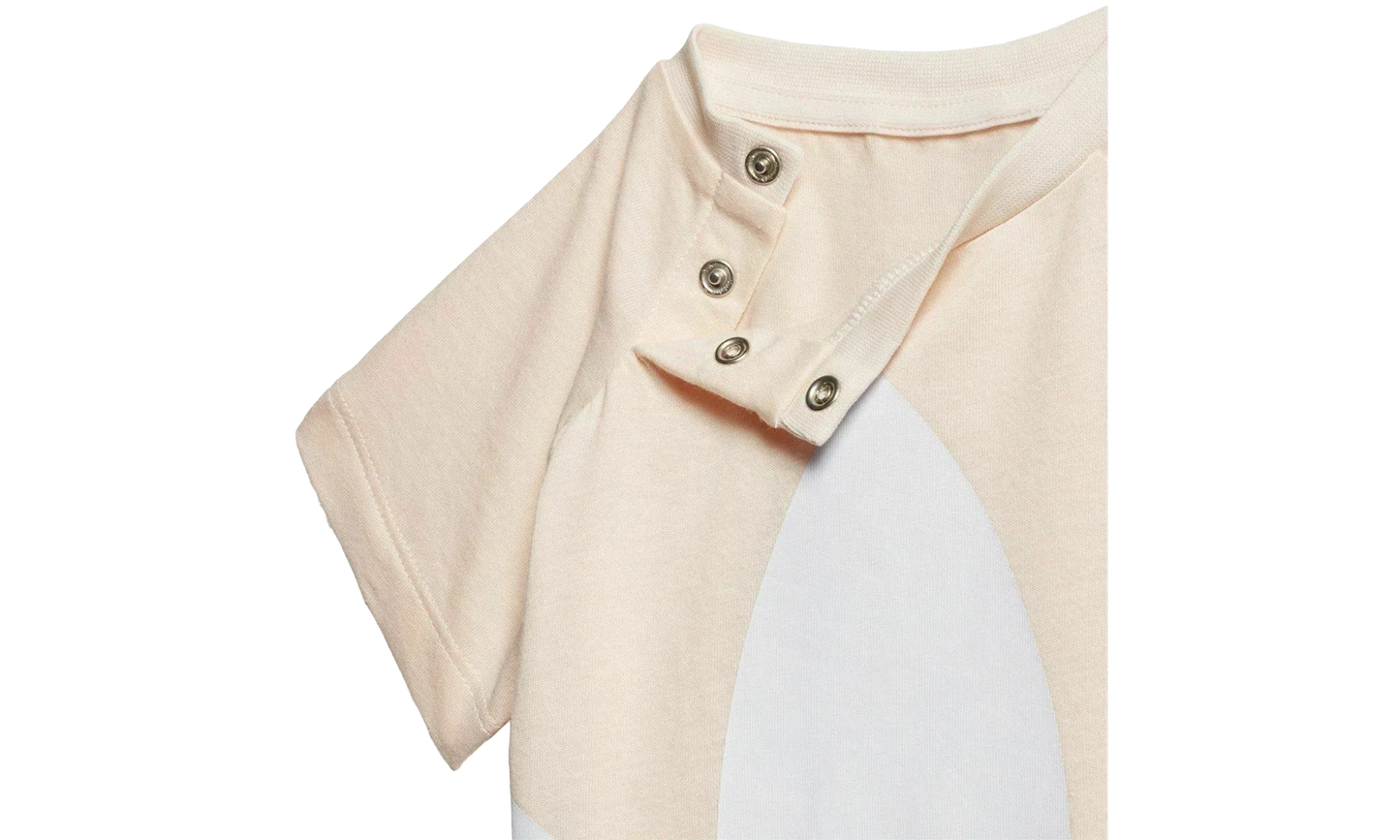 Large Trefoil Short Tee Set GS "Pink Tint / Light Pink / White" GD2651