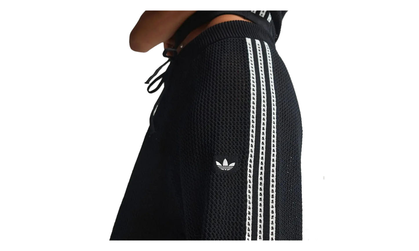 Knitted Crochet Firebird Track Pants WMNS "Black" KC6494