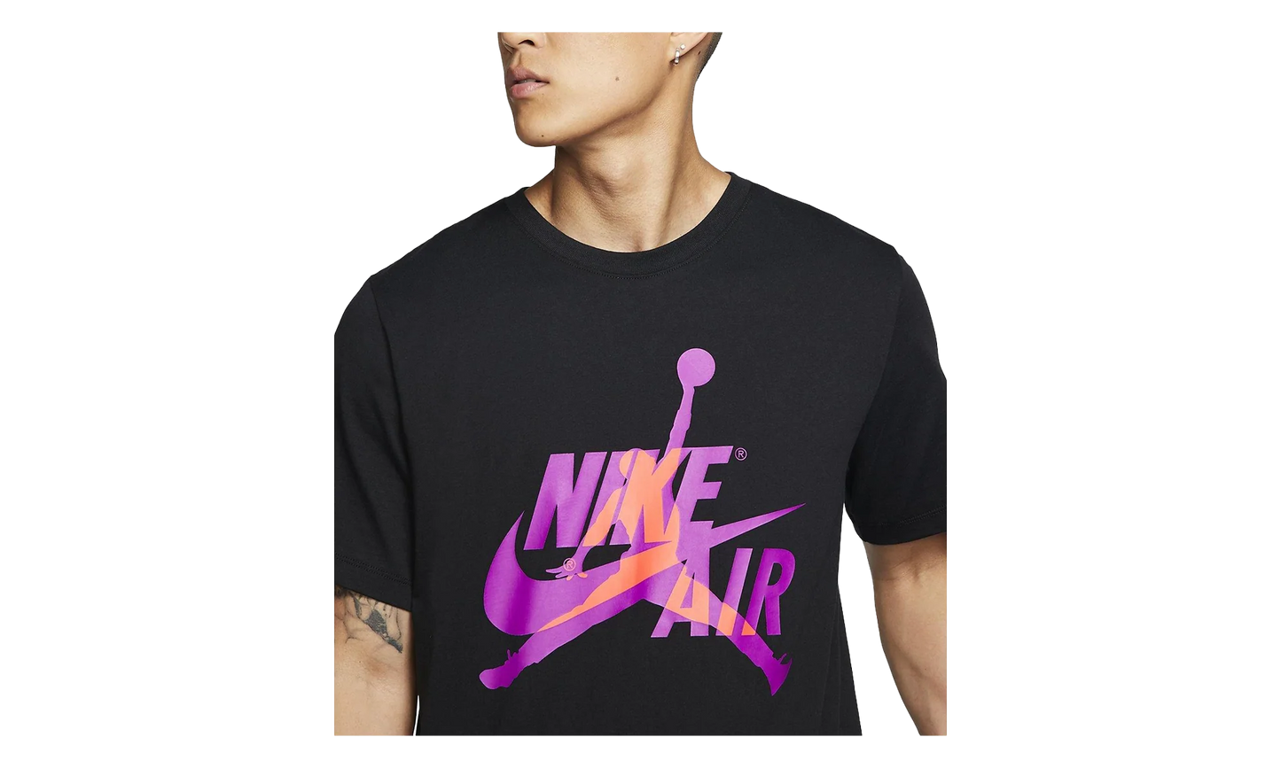 Air Jordan Jumpman Classics Short Sleeve Tee "Carbon Heather / Black" BV5905 012