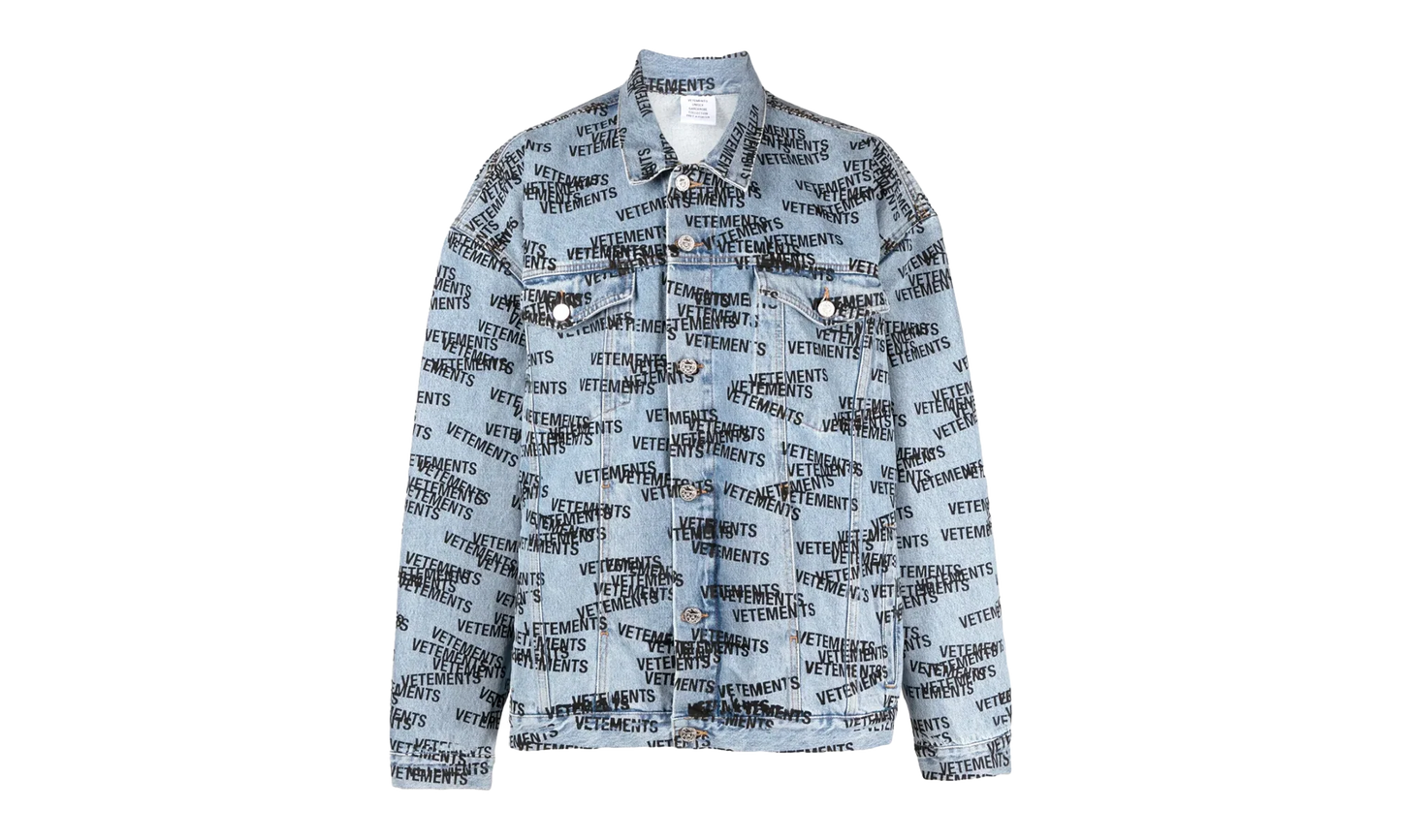 STAMPED LOGO DENIM JACKET BLUE "BLUE" UE54JA280N2801