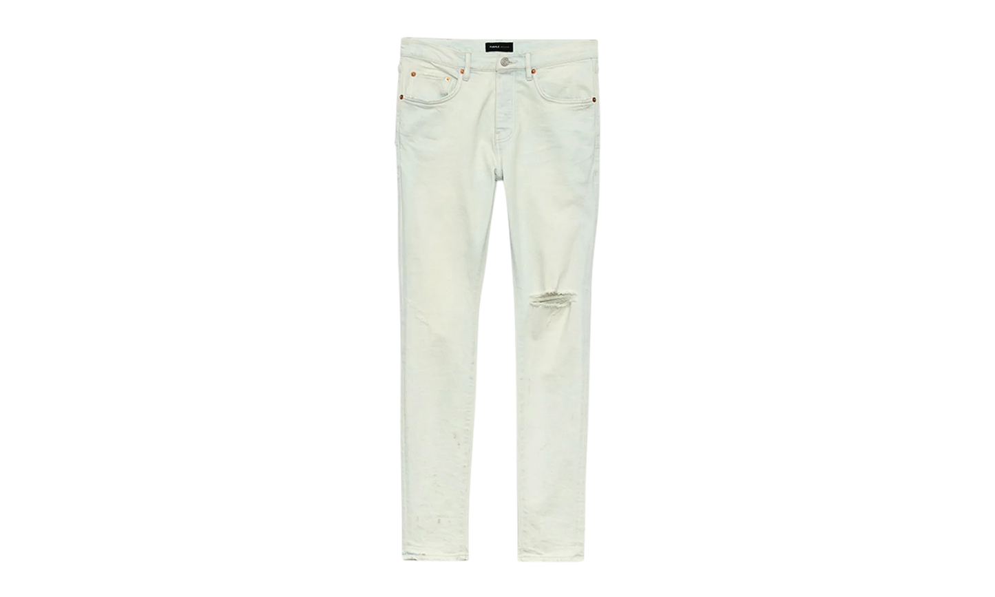 P001 Vintage Knee Blowout 'Light Indigo' "Blue" P001-VKSF324