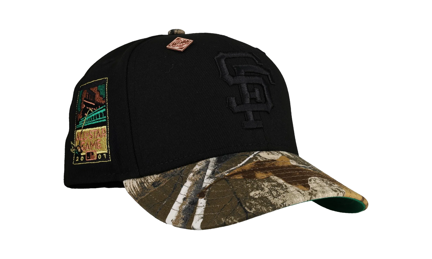 59FIFTY San Francisco Giants 2007 All Star Game Fitted Hat "Real Tree Blackout" NE364