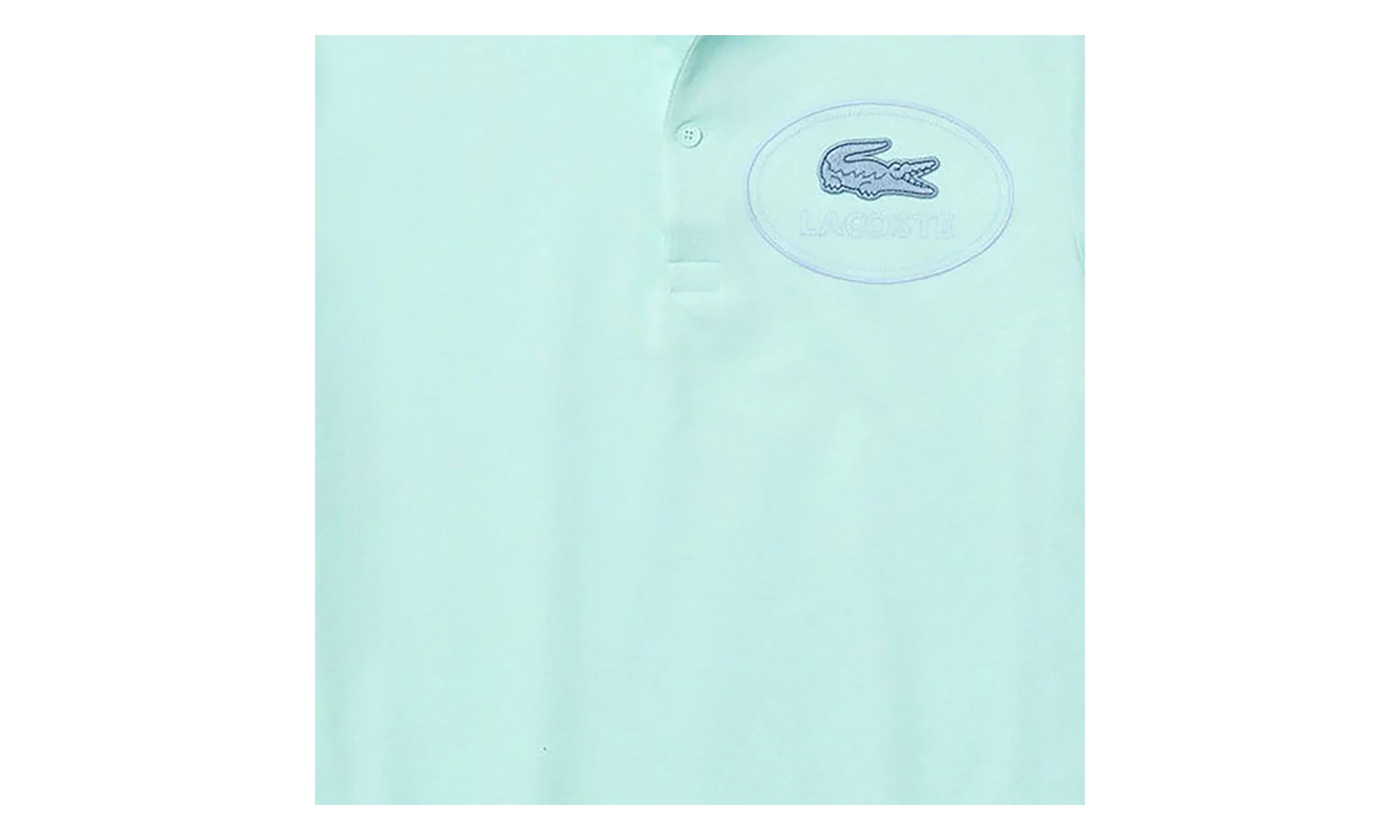 Slim Fit Embroidered Crocodile Pique Polo T-Shirt "Turquiose" PH9733 NRE