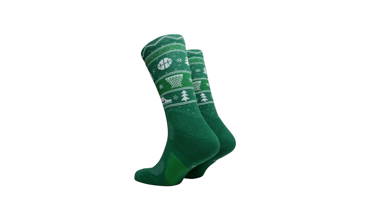 ELITE CHRISTMAS CREW SOCKS "Clover/White/Club Gold" SX7866 312