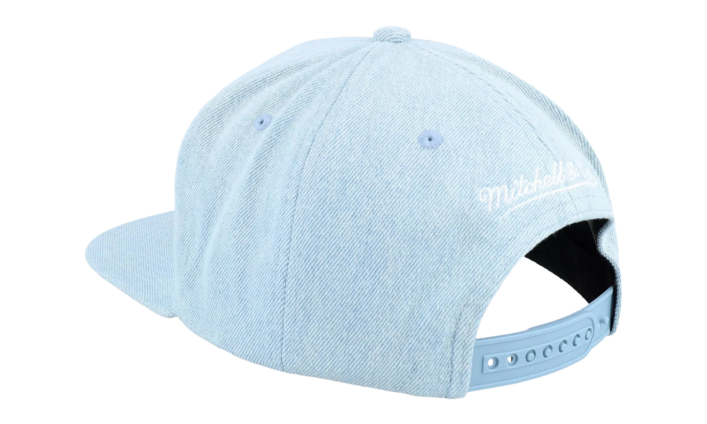 NBA Denim Stitcher Snapback Cap "Los Angeles Lakers - Light Blue" HS9458 LALLTBL