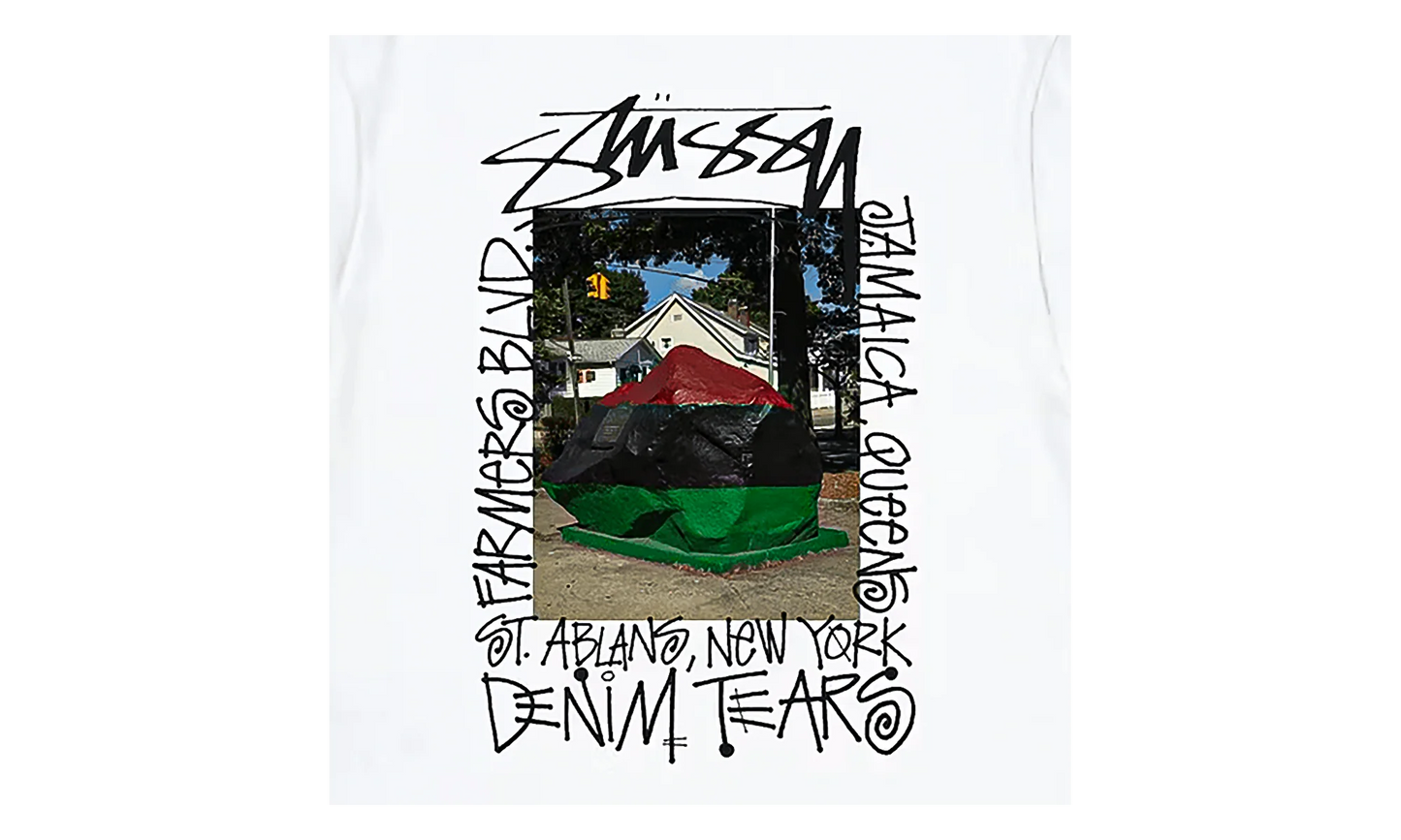 Stussy Farmers Blvd Short Sleeve Tee Shirt "White" DT309