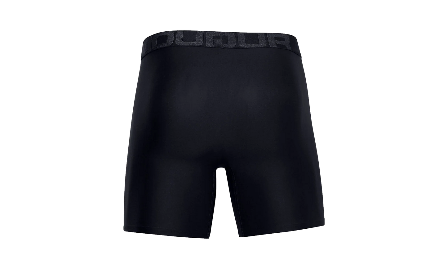 Tech 6" 2-Pack Boxerjock "Black / Black" 1327415 001