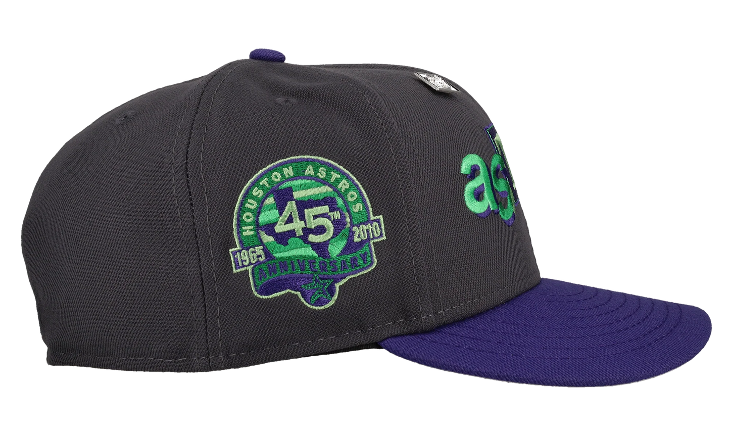 59FIFTY Houston Astros 45th Anniversary Ransom "Skunk" Fitted Hat "Black/ Royal Blue" 123451295936