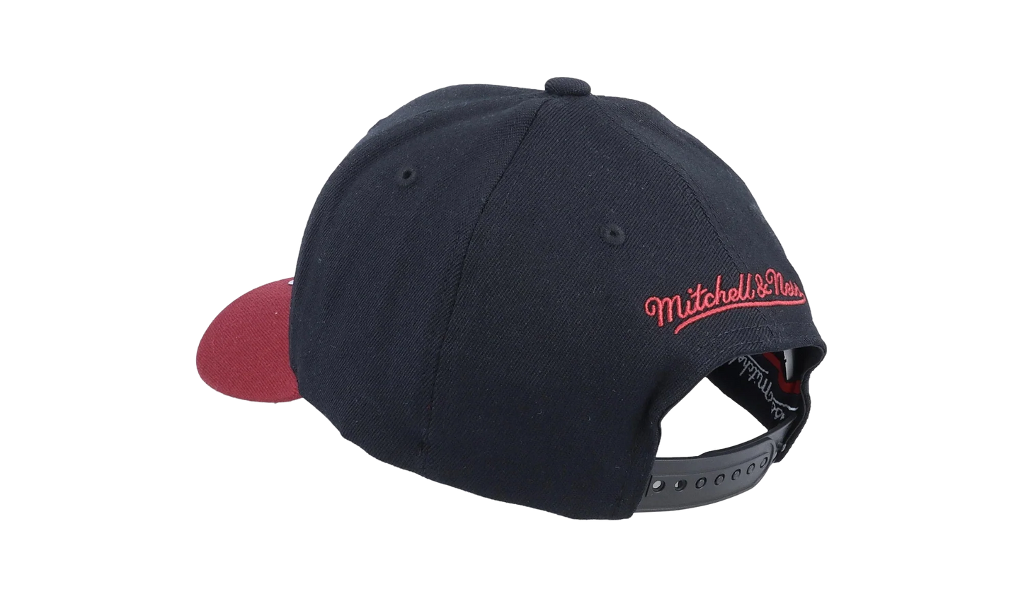 NBA Team 2 Tone 2.0 Stretch Snapback Cap "Miami Heat - Black / Red" HHSS3265 MHEYYPPPBKRD