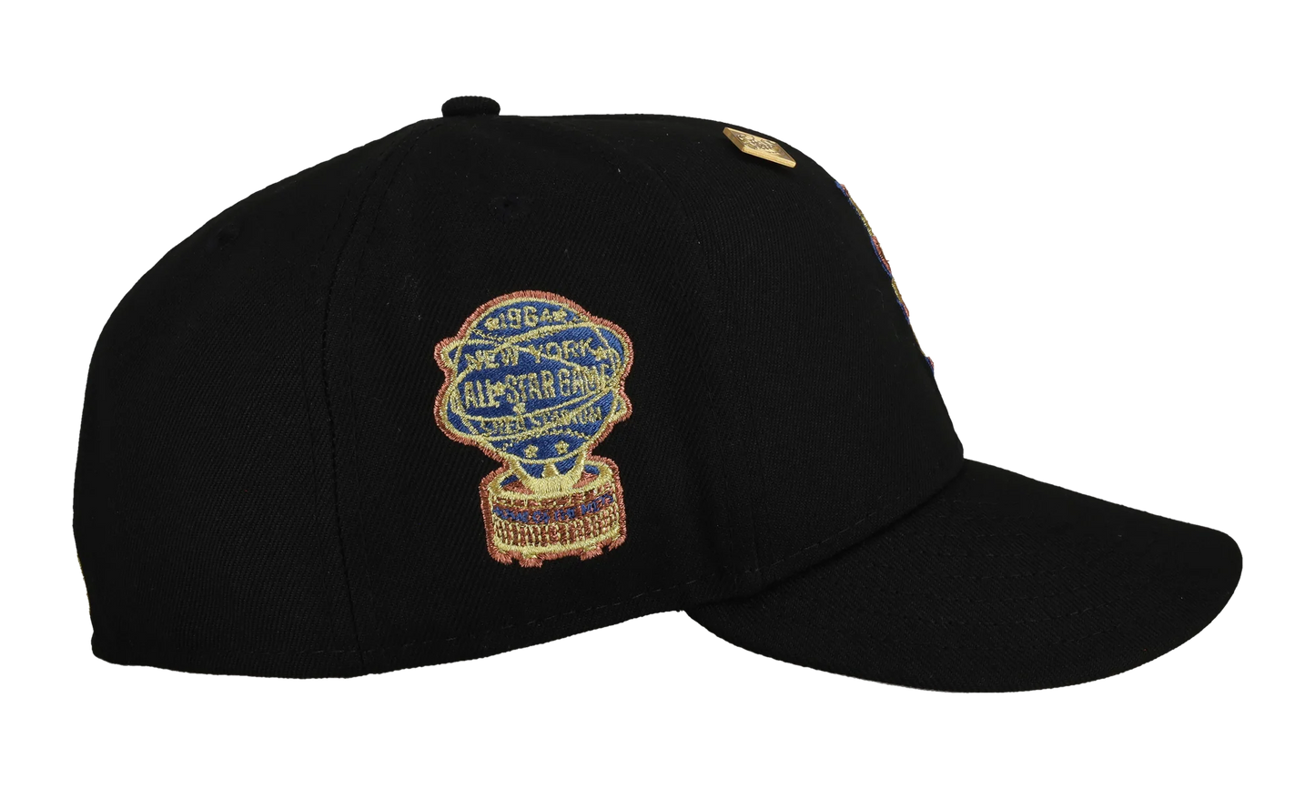 59FIFTY New York Mets 1964 All Star Game Fitted Hat "Black Gold Trim" NE444