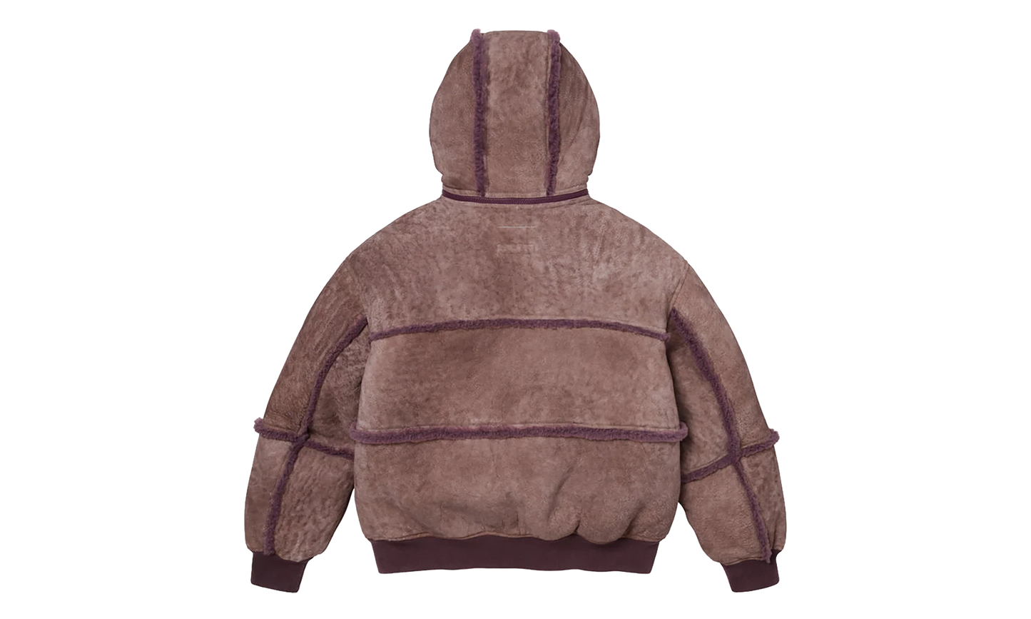 MM6 Maison Margiela Shearling Bomber Jacket "SS26 - Purple" SU27196