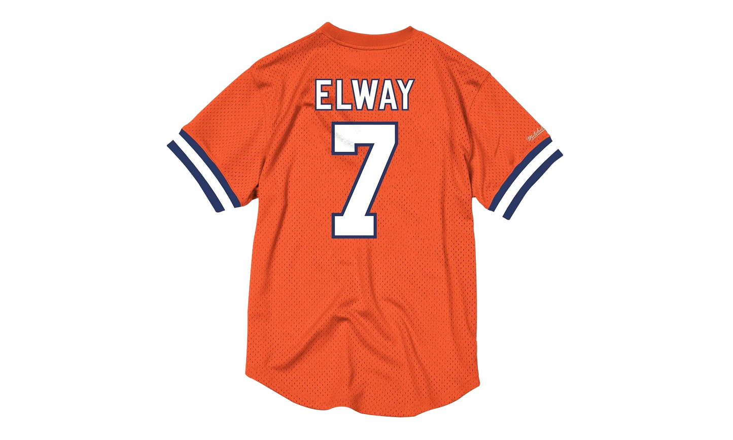 NFL Name & Number Mesh Crew Neck Shirt "Denver Broncos - Orange" NNMPMG18061 DBRORAN94JEL
