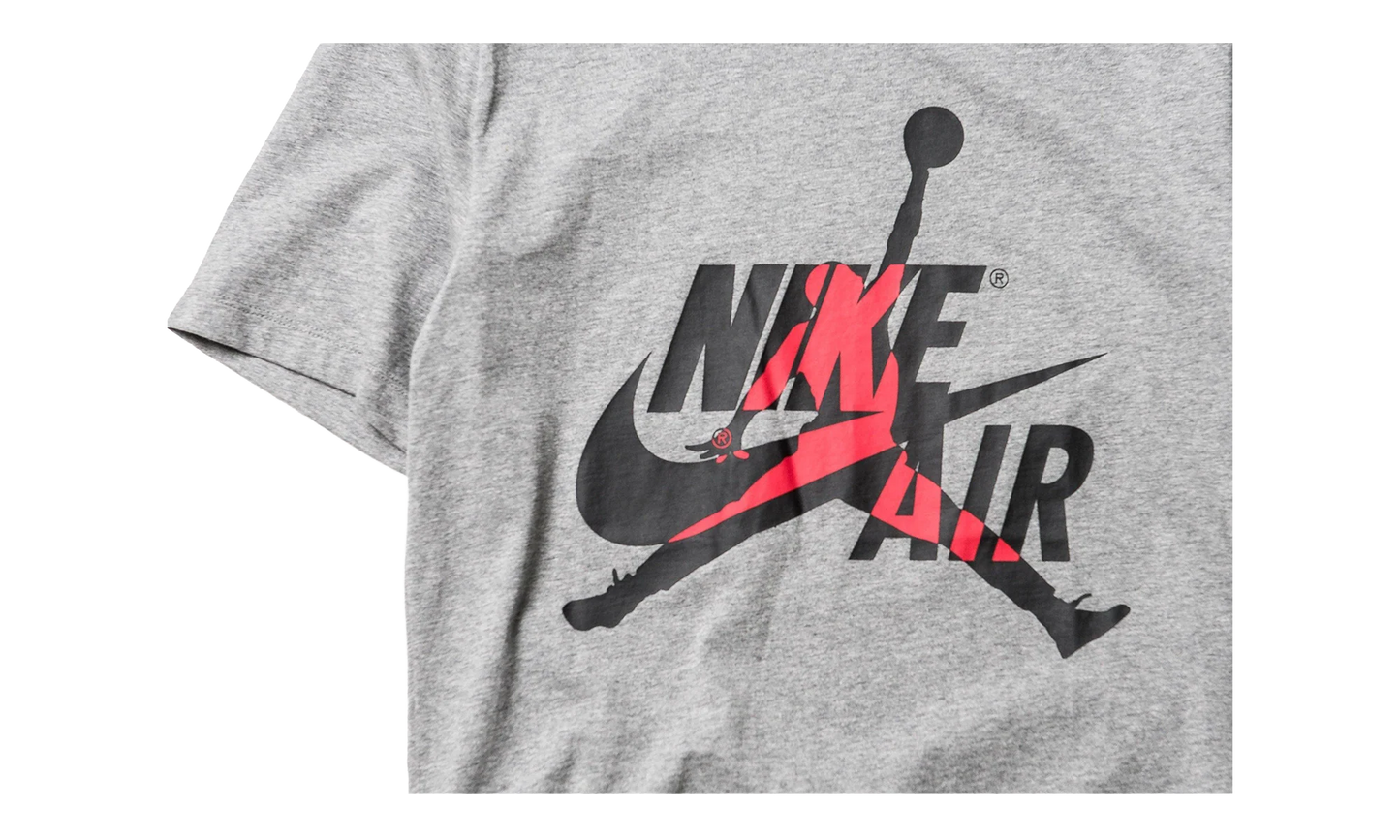 Air Jordan Jumpman Mashup Classics Short Sleeve Tee "Grey / Black / Red" BV5905 091