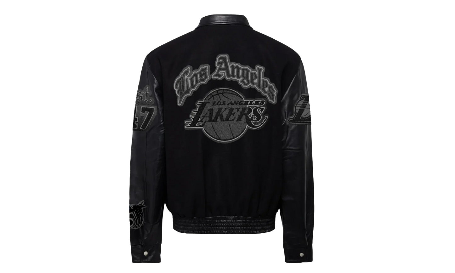 Wool & Leather Jacket "Los Angeles Lakers" BL 004