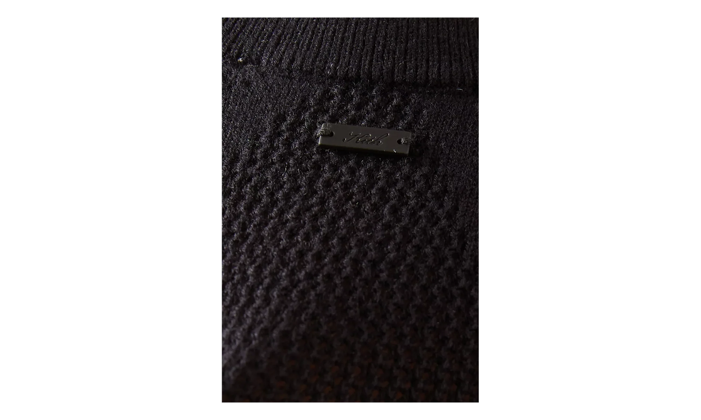 Lyra Diamond Open Knit Dress WMNS "Black" KITH124