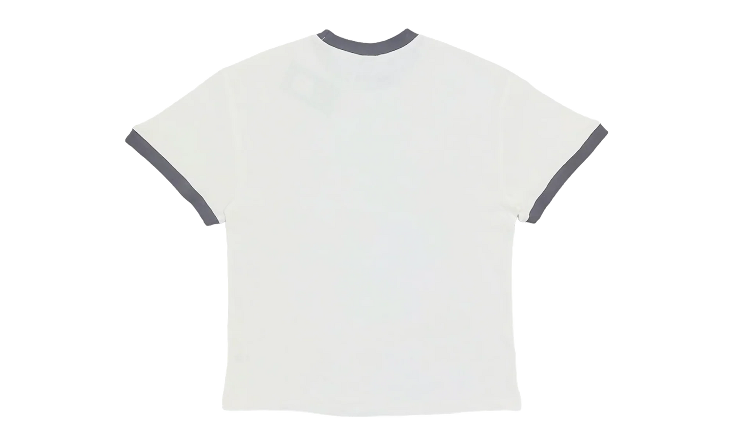3D Logo Ringer Short Sleeve T-Shirt "White / Black" SMT152 1WB