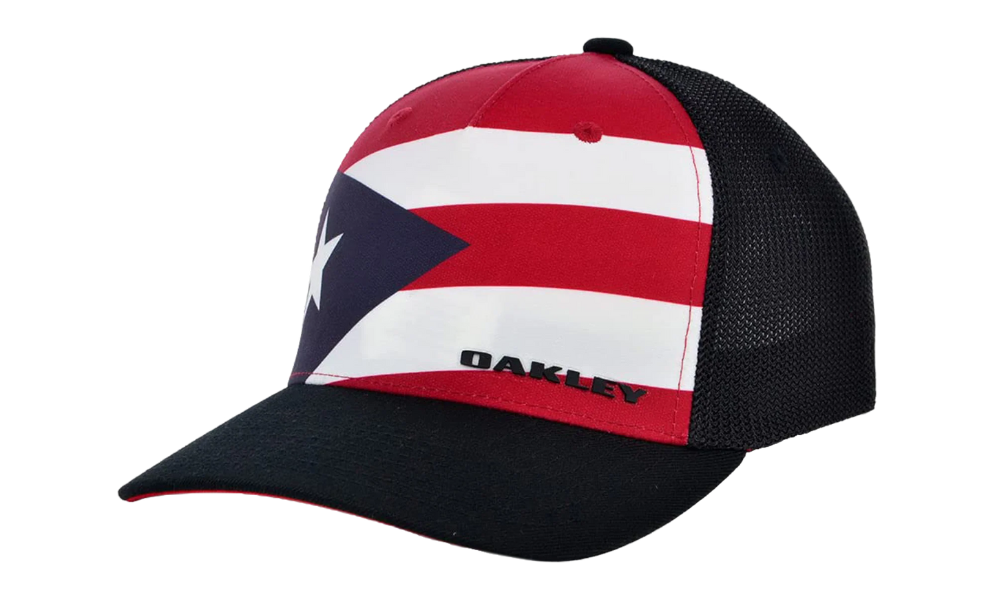 Indy Passport Trucker Hat "Black / Puerto Rico" FOS900914 26U
