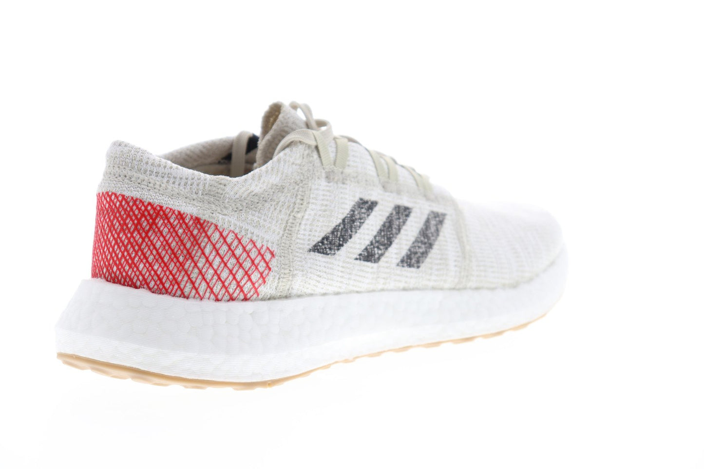 Pureboost Go B37805 Mens Gray Canvas Low Top Athletic Running Shoes