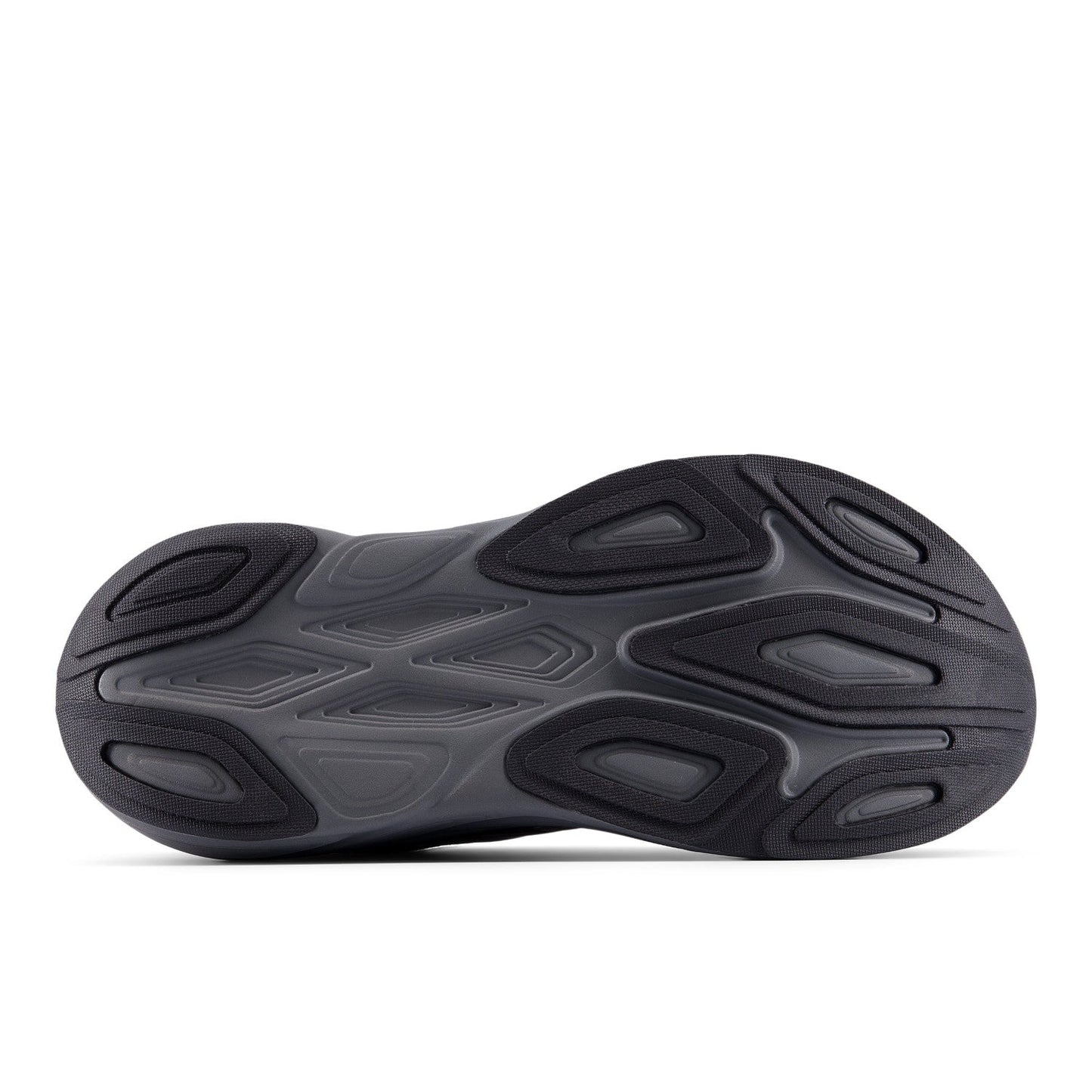 Men's Fresh Foam X More v6 in Black with Castlerock and Black Metallic