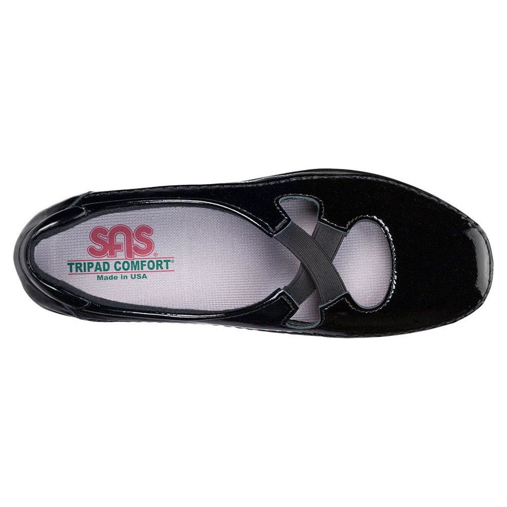 Women's Crissy Slip on Loafer in Black Patent Wide