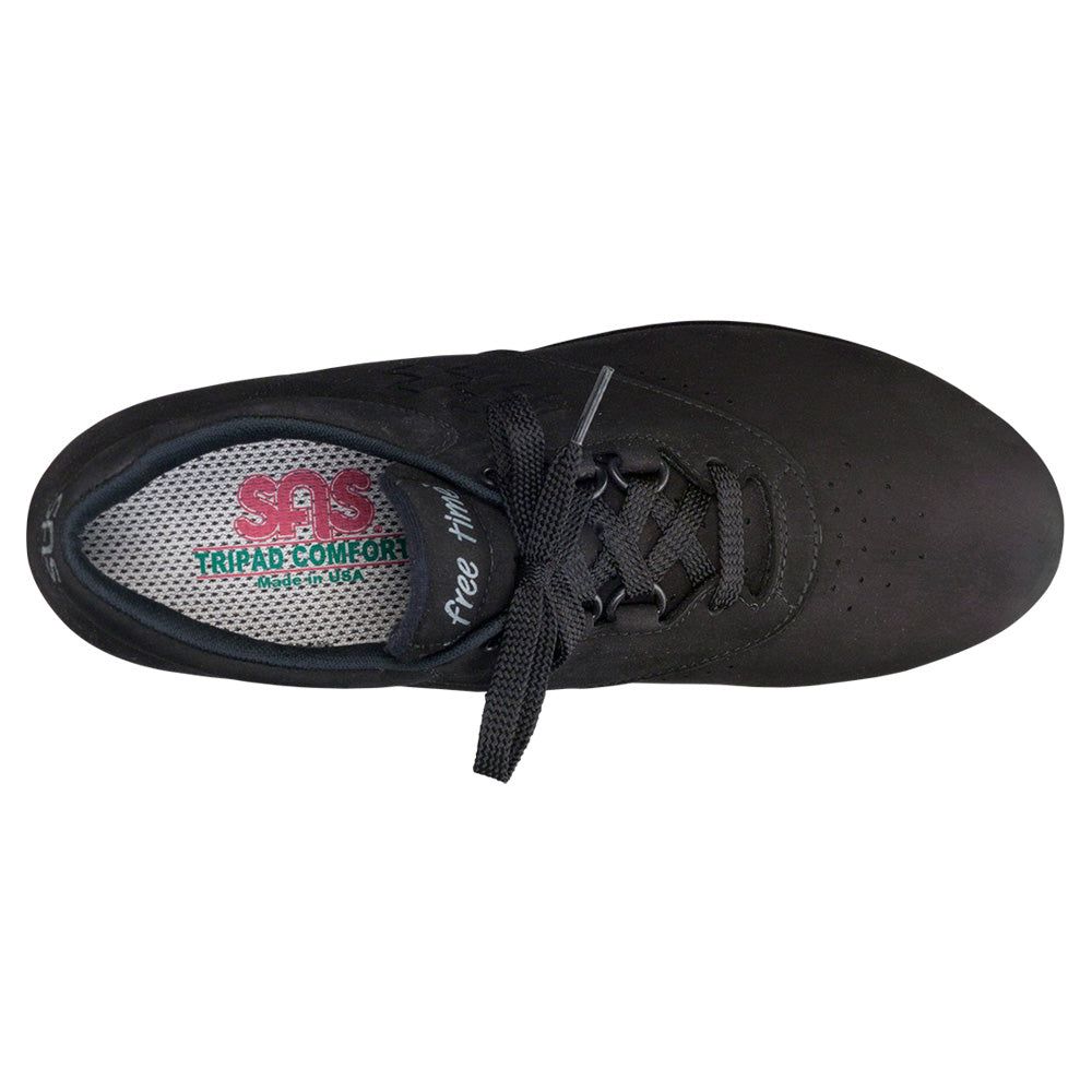 Women's Free Time Walking Shoe in Charcoal Nubuck