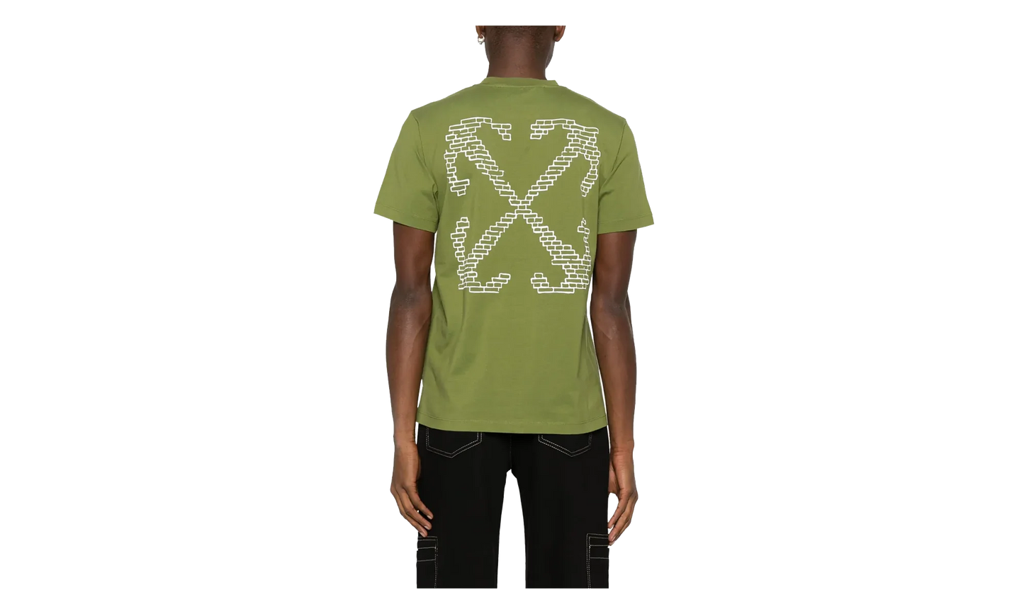Brick Arrow Slim S/S Tee "Green" OMAA027G20JER0655501