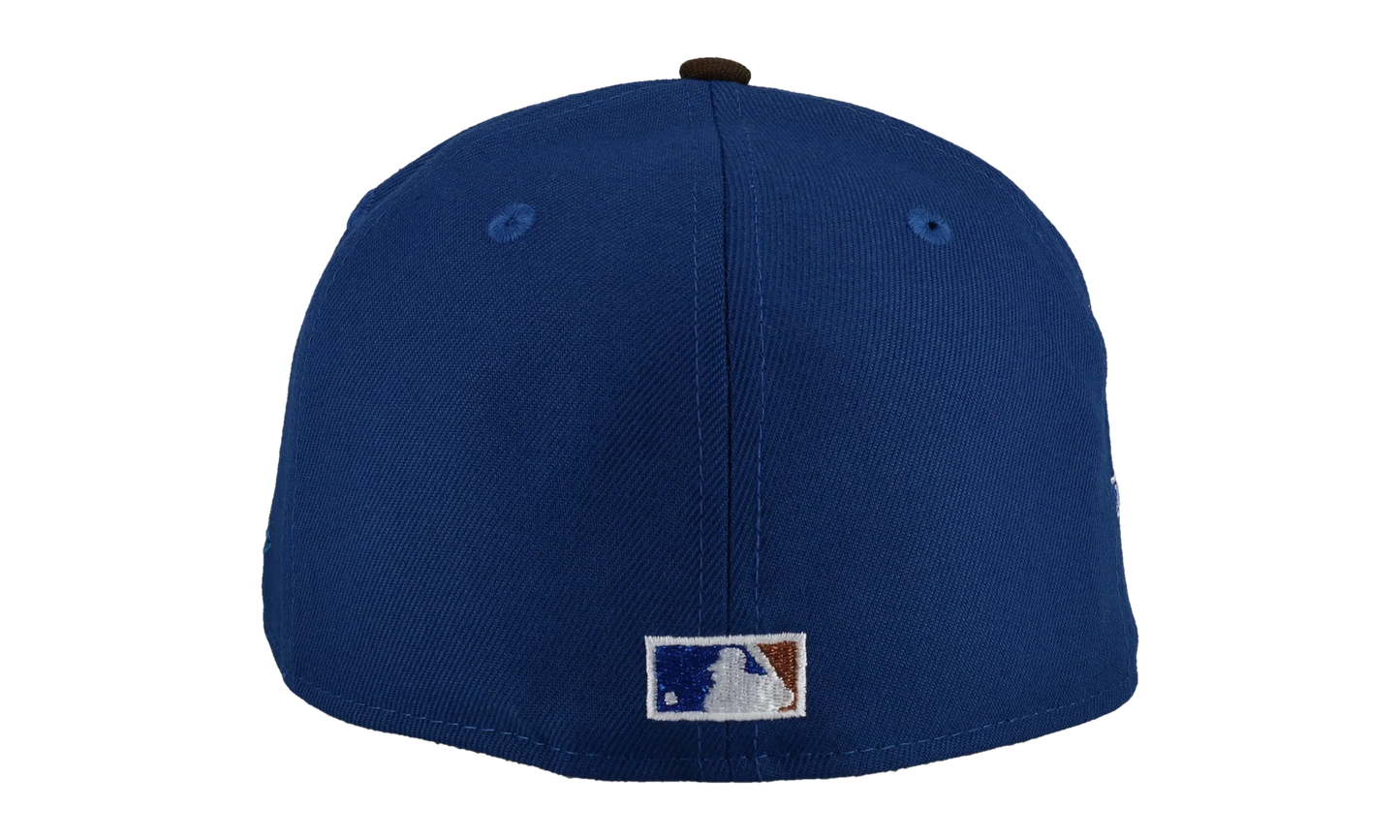59FIFTY Los Angeles Dodgers 50th Season Fitted Hat "Metallic Blue / Walnut" 123451299686