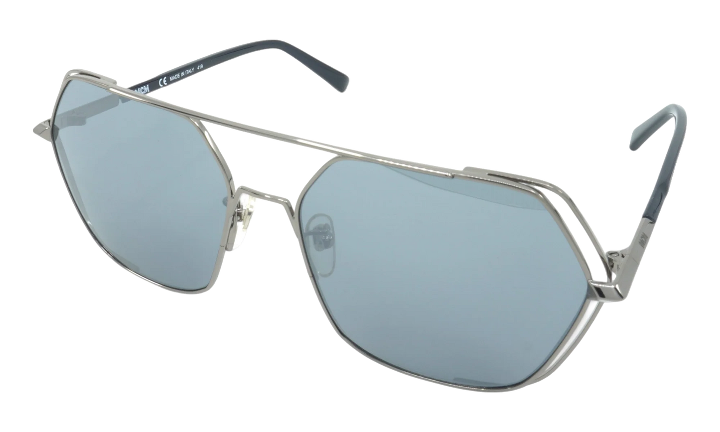 HEXAGON SUNGLASSES "SHINY LIGHT GUNMETAL" MCM138SA-034
