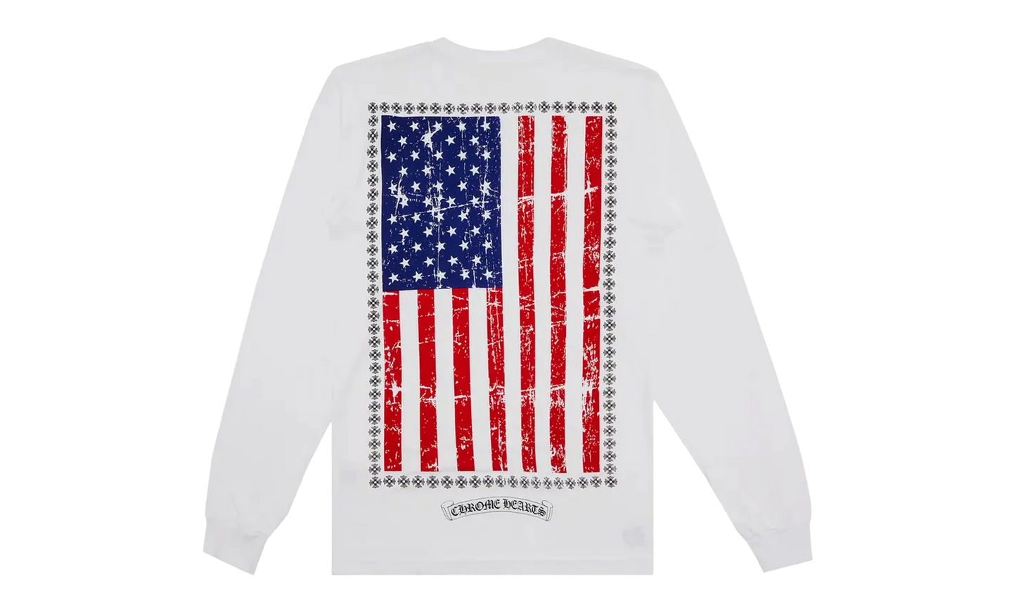 USA Flag Long-Sleeve "White" CHRM0787