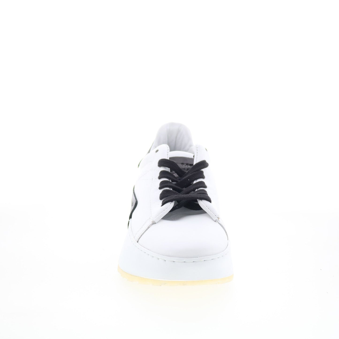 Hannie A87110-103-0002 Womens White Leather Lifestyle Sneakers Shoes